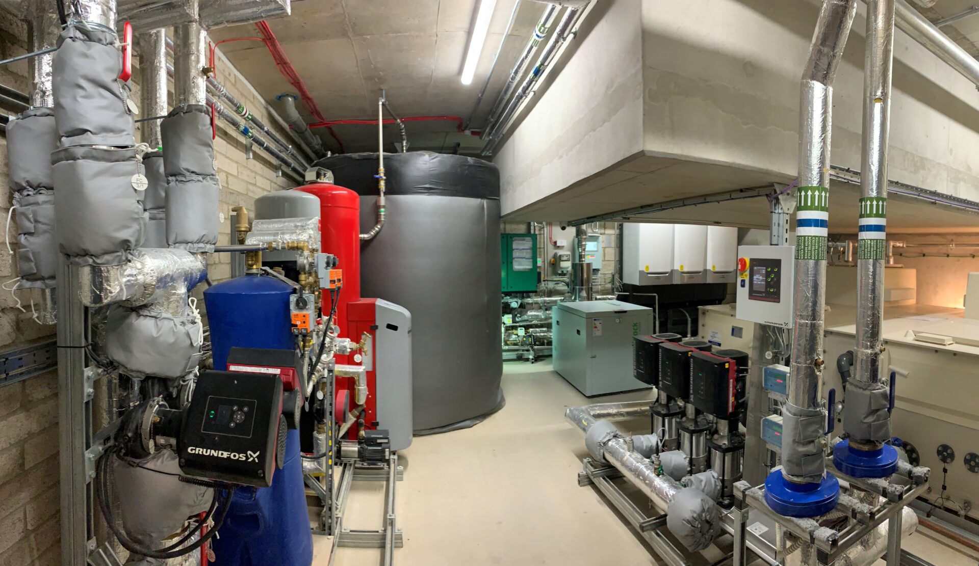 Pre-packaged plant room built by Helec